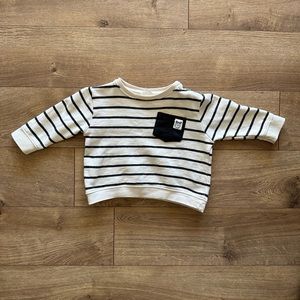 Zara striped sweatshirt